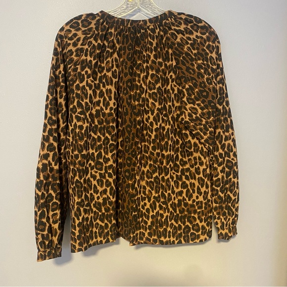 Rails Saint Leopard Print Button-Front Blouse Size L NWT - Picture 10 of 11